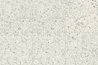 Frontier20 Diamond White Coping & Stair Tread Corner Right Bullnose Terrazzo Look Porcelain Moldings 12x24