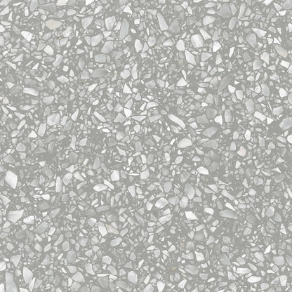 Frontier20 Fashion Grey Coping & Stair Tread Bullnose Terrazzo Look Porcelain Moldings 12x24
