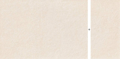 Frontier20 Indiana Buff Select Mix + Limestone Look Porcelain Pavers 24x48