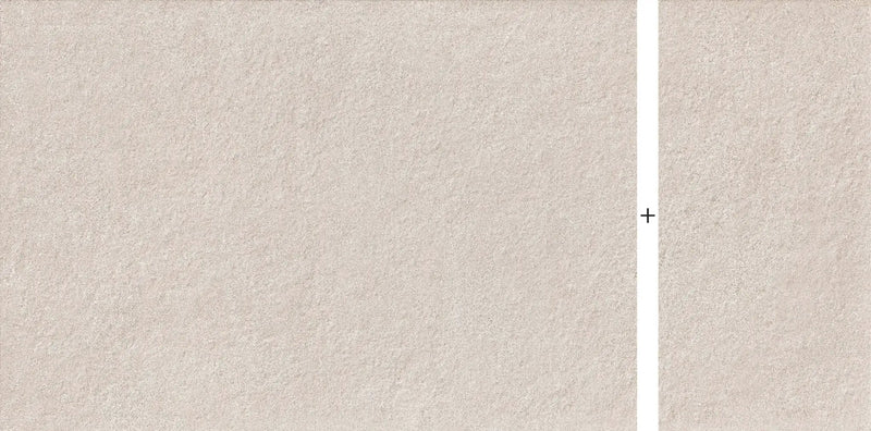 Frontier20 Indiana Grey Select Mix + Limestone Look Porcelain Pavers 24x48