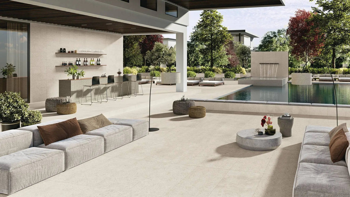 Frontier20 Limestone Froniter20 Look Porcelain Pavers 12x48