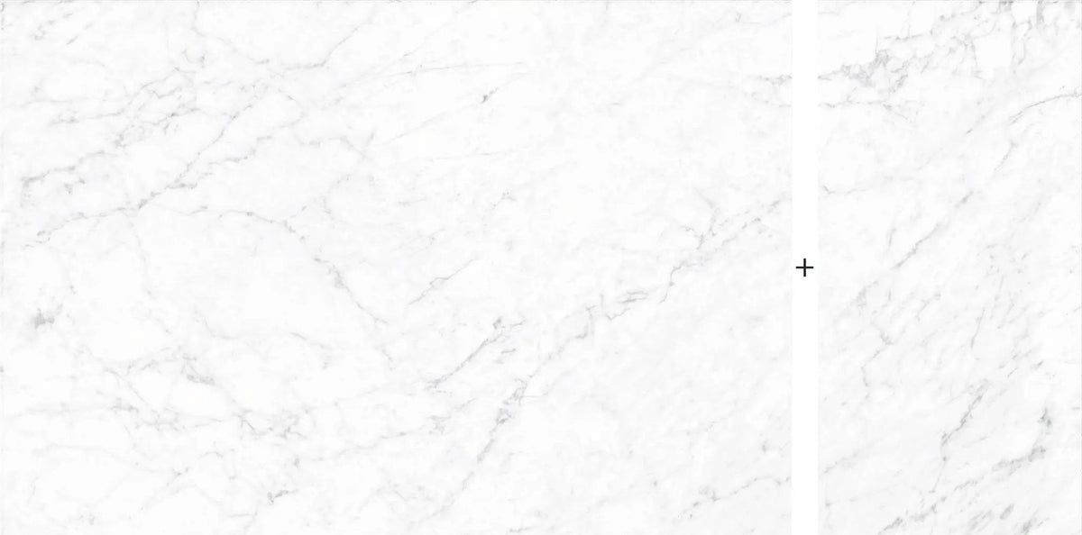 Frontier20 Michelangelo Extra White Mix + Marble Look Porcelain Pavers 24x48