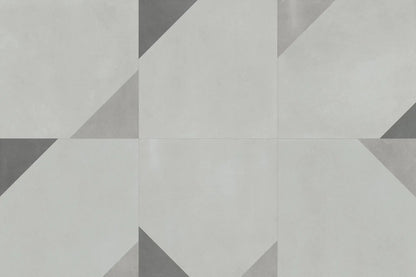 Frontier20 Patchwork Ash Double Mesh Deco Look Porcelain Moldings 24x24