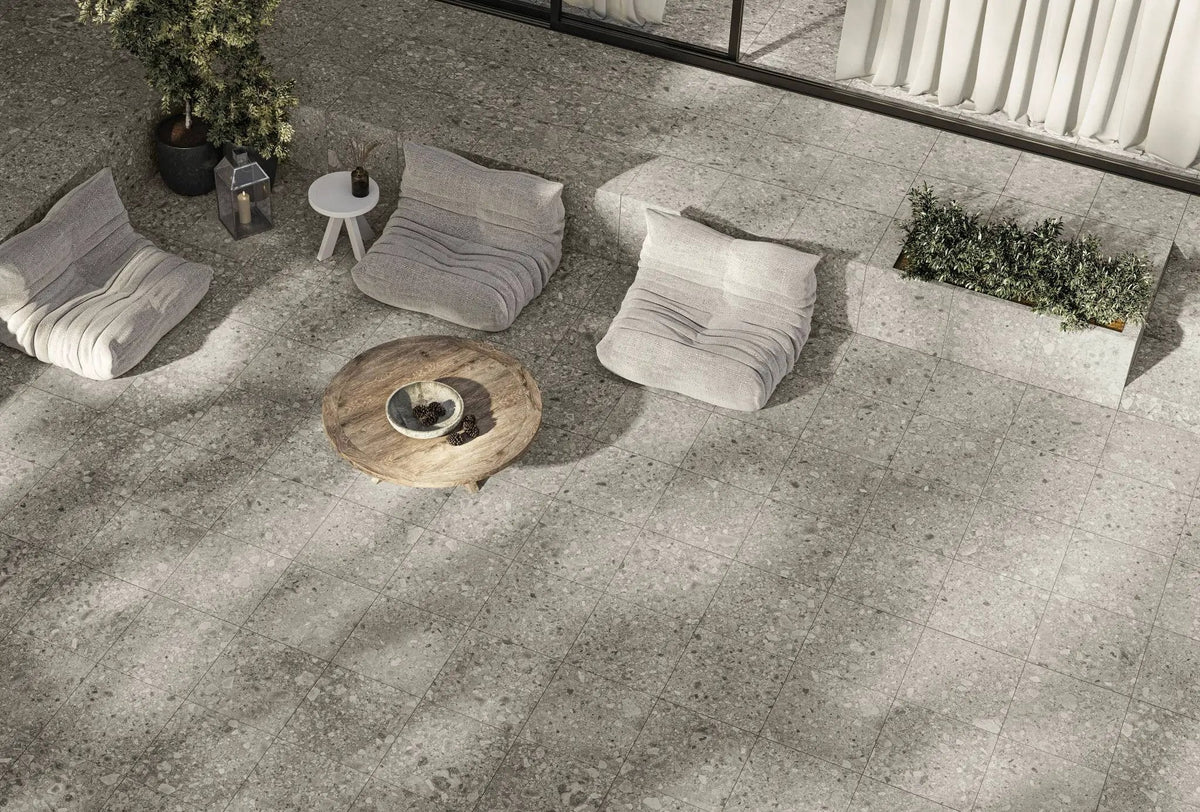 Frontier20 Pearl Limestone Look Porcelain Pavers 24x24