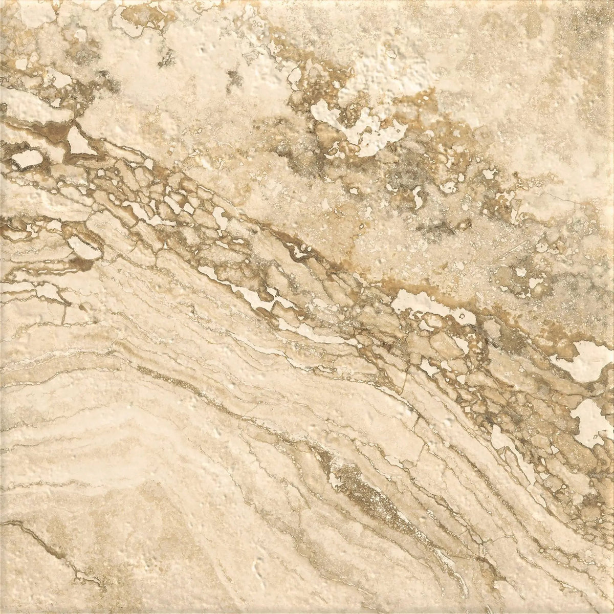 Frontier20 Travertine Cross Cut Country Classic L Shape Mitered Edge Look Porcelain Moldings 12x24