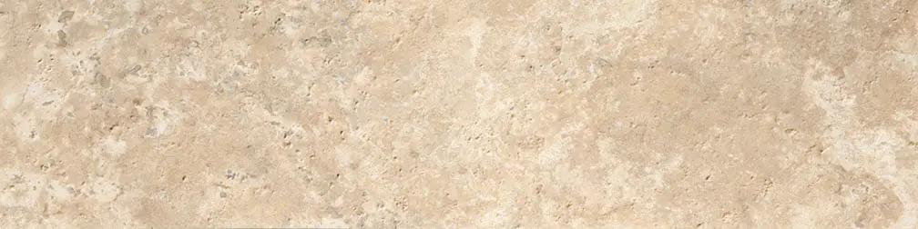 Frontier20 Travertine Cross Cut Cream Grip Stair Tread Look Porcelain Moldings 12x48