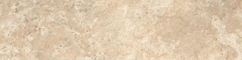Frontier20 Travertine Cross Cut Cream Grip Stair Tread Look Porcelain Moldings 12x48