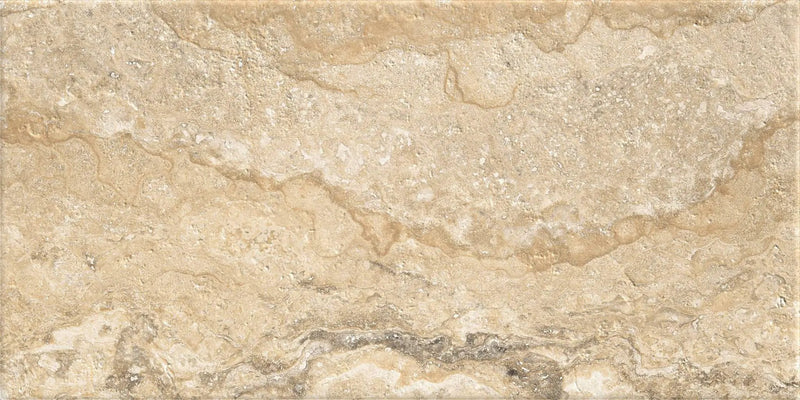 Frontier20 Travertine Cross Cut Philadelphia End Cover Look Porcelain Moldings 12x24