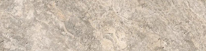Frontier20 Travertine Cross Cut Silver Linear Cover Drain Set Look Porcelain Moldings 24x48
