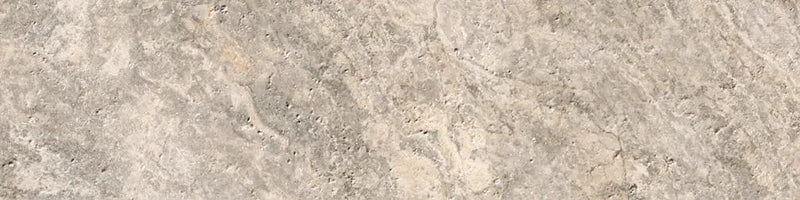 Frontier20 Travertine Cross Cut Silver Coping & Stair Tread Look Porcelain Moldings 12x24