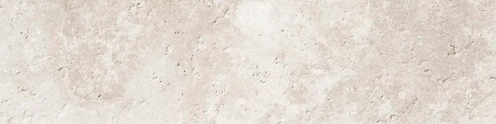 Frontier20 Travertine Cross Cut White L Shape Corner Closure Right Look Porcelain Moldings 12x24