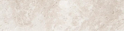 Frontier20 Travertine Cross Cut White Coping & Stair Tread Corner Right Look Porcelain Moldings 12x48