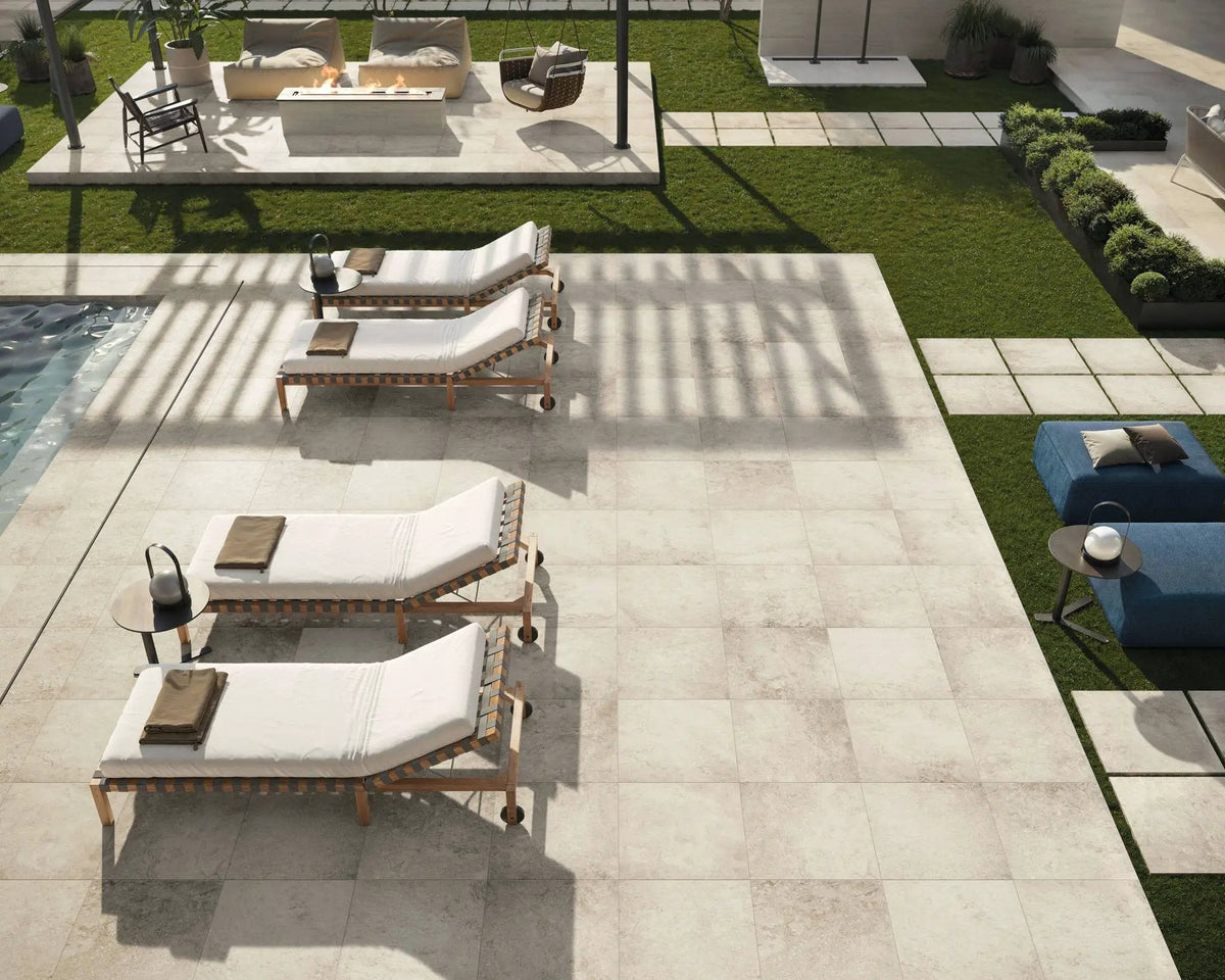 Frontier20 Travertine Select Cross Cut Pearl Look Porcelain Pavers 24x24