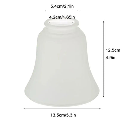 Frosted glass bell shades replacement for living room ceiling fans