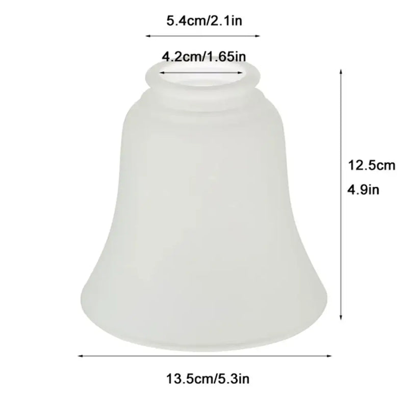 Frosted glass bell shades replacement for living room ceiling fans