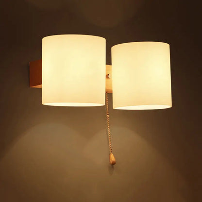 Frosted glass copper wall lamp bedroom direct wired electric