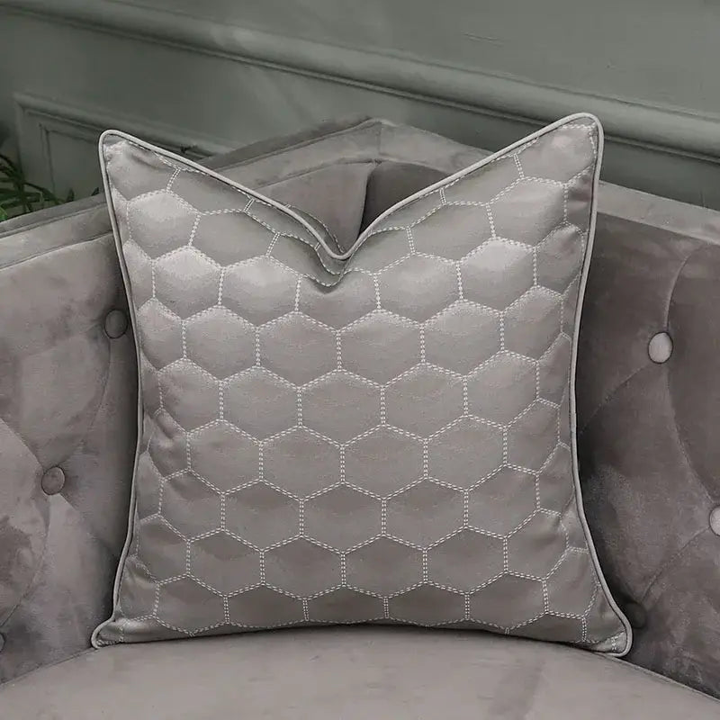 Frosted gold & silver metallic striped lumbar pillow covers bedroom