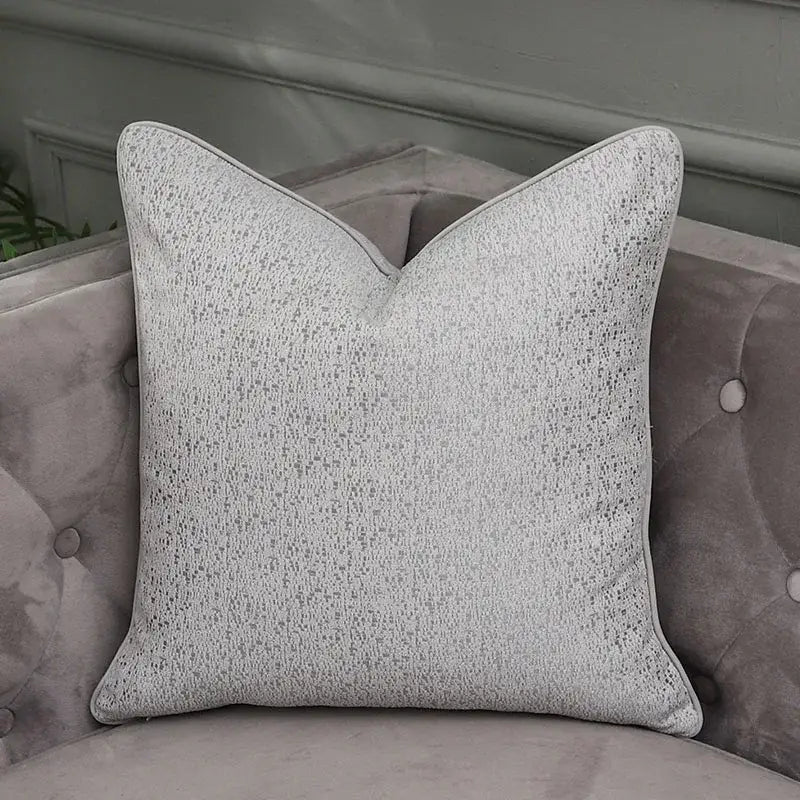Frosted gold & silver metallic striped lumbar pillow covers bedroom