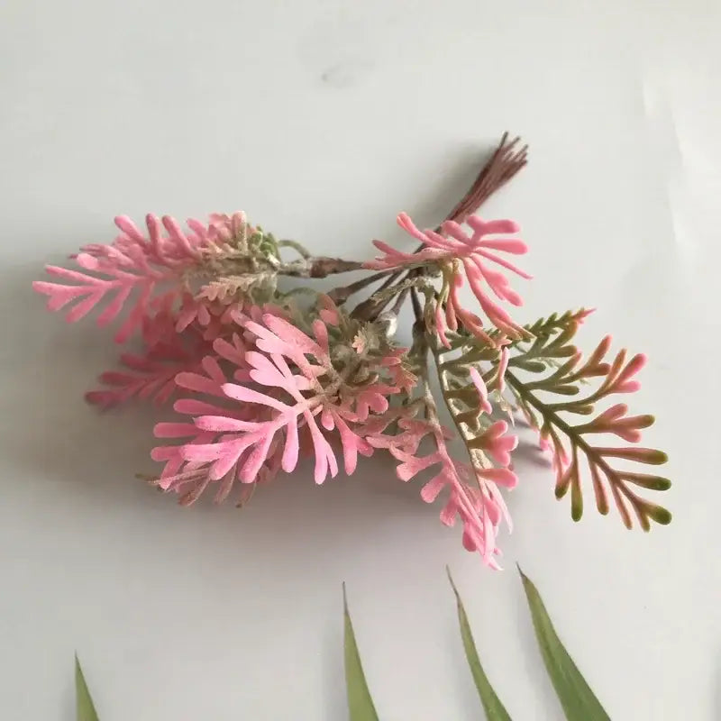 Frosted greenery berry stamen bundle for living room diy decor