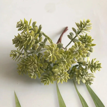 Frosted greenery berry stamen bundle for living room diy decor