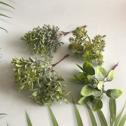 Frosted greenery berry stamen bundle for living room diy decor