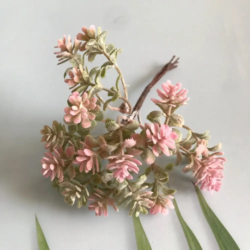 Frosted greenery berry stamen bundle for living room diy decor
