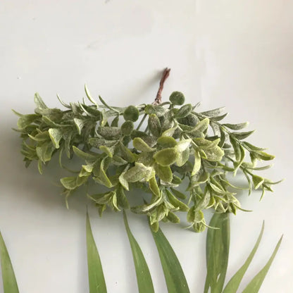 Frosted greenery berry stamen bundle for living room diy decor