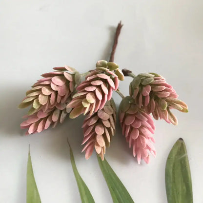Frosted greenery berry stamen bundle for living room diy decor
