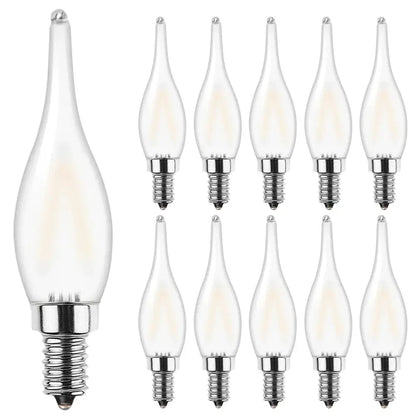 Frosted led candle bulbs – dining room chandelier light