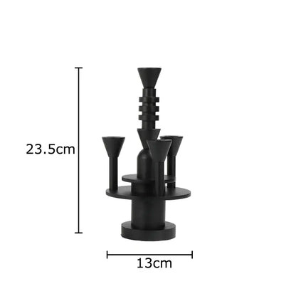 Frosted metal candle holder for romantic dining room decor