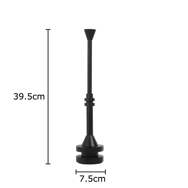Frosted metal candle holder for romantic dining room decor