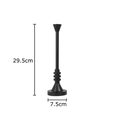 Frosted metal candle holder for romantic dining room decor