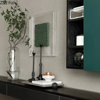 Frosted metal candle holder for romantic dining room decor