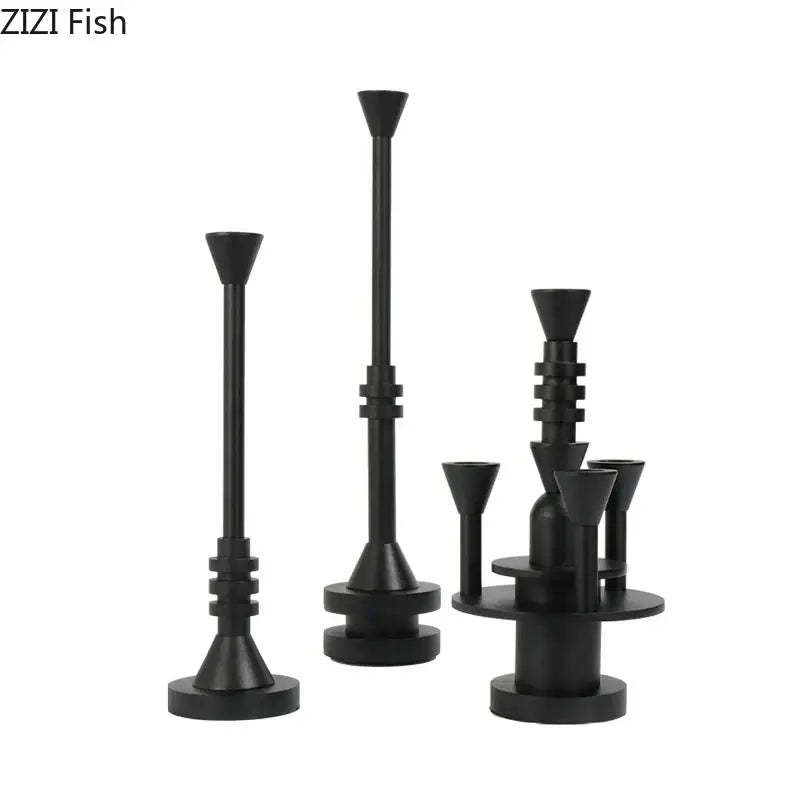 Frosted metal candle holder for romantic dining room decor