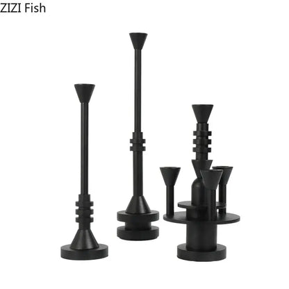 Frosted metal candle holder for romantic dining room decor