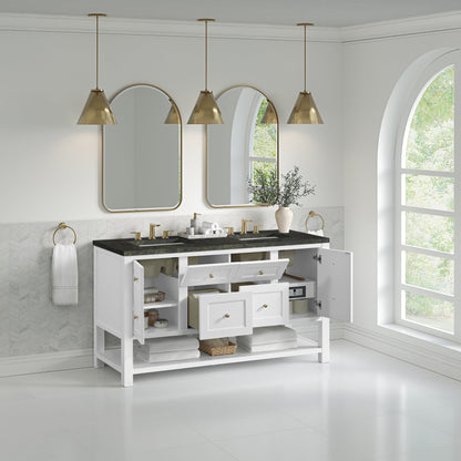 James Martin Breckenridge 60" Double Bathroom Vanity, Bright White