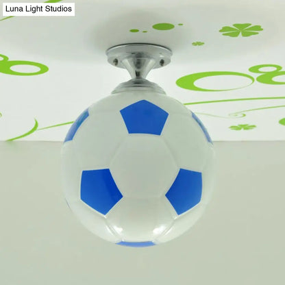 DecorBites™ Fun Football Flushmount Ceiling Light for Boys Room