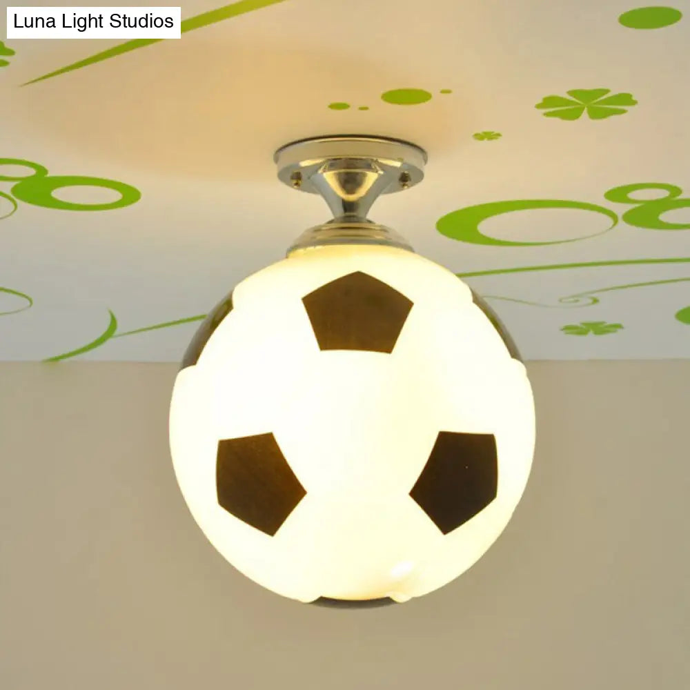 DecorBites™ Fun Football Flushmount Ceiling Light for Boys Room