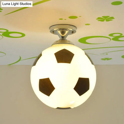 DecorBites™ Fun Football Flushmount Ceiling Light for Boys Room