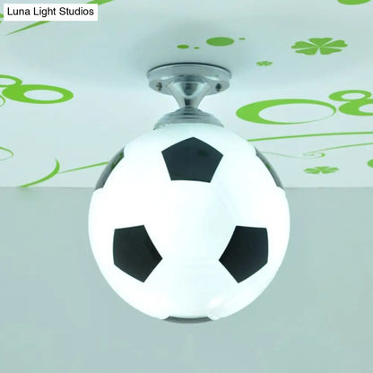 DecorBites™ Fun Football Flushmount Ceiling Light for Boys Room