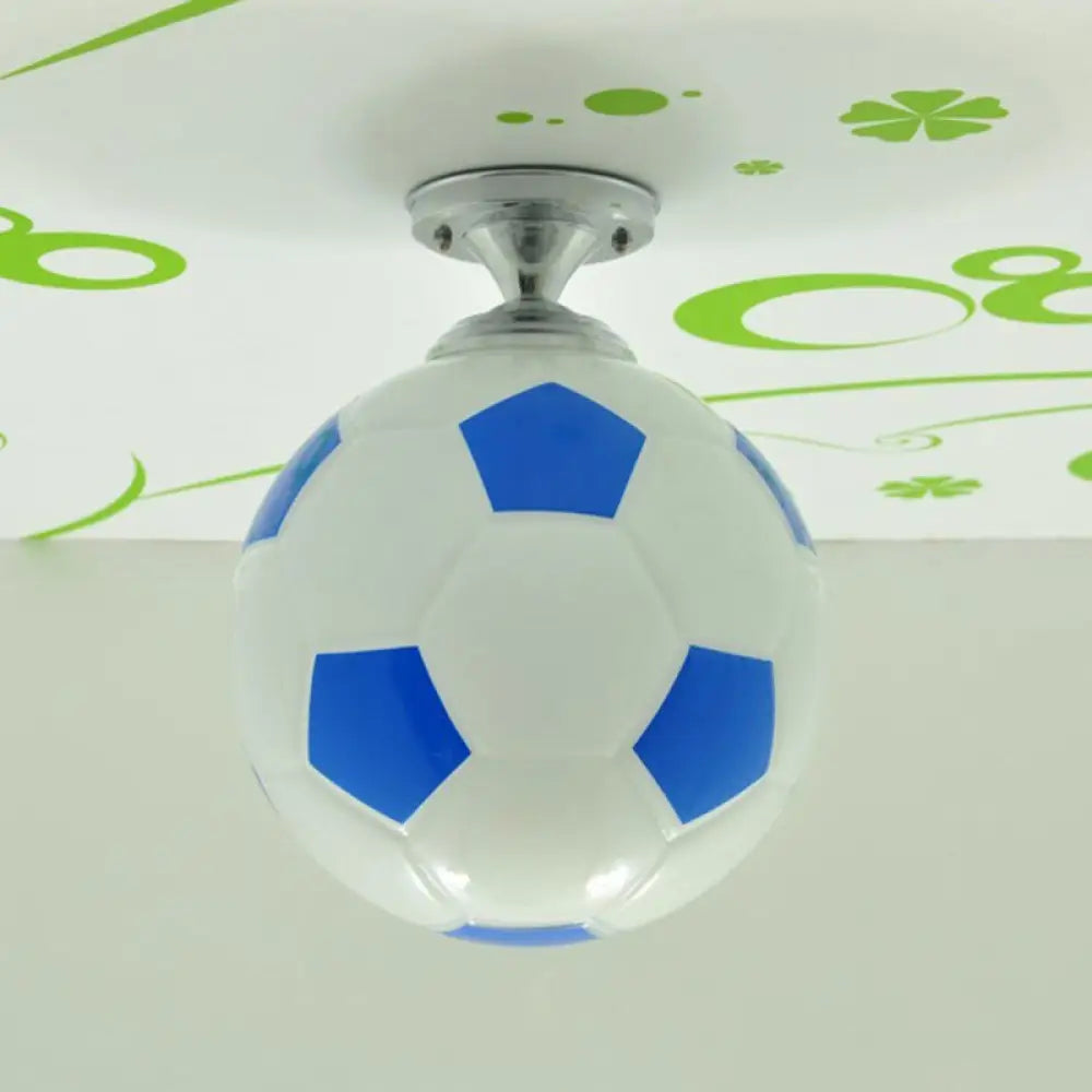 DecorBites™ Fun Football Flushmount Ceiling Light for Boys Room