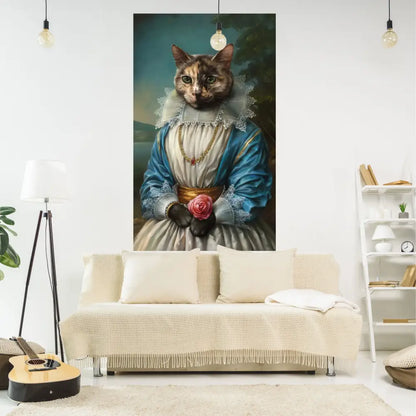 Funny cats red & white wall hanging bedroom tapestry