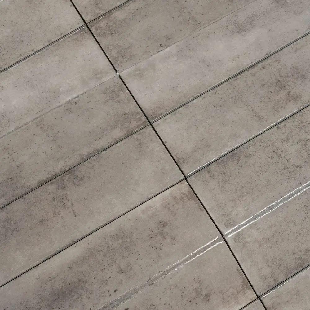 Fusion Grigio Polished Zellige Look Porcelain Tiles 2 1/2x10