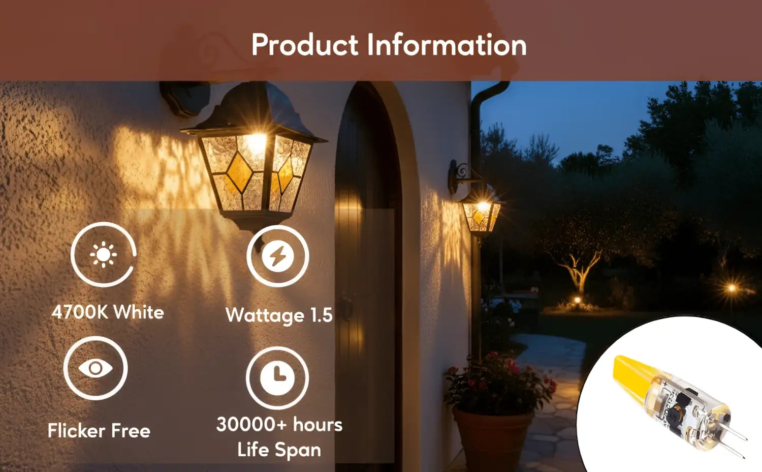 G4 JC LED Bi-Pin Bulb - Dimmable Silicon Light Bulb Types