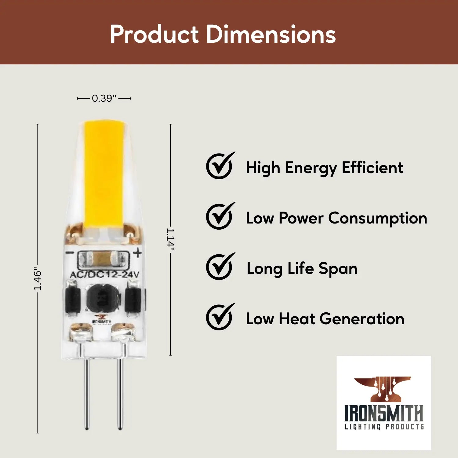 G4 JC LED Bi-Pin Bulb - Dimmable Silicon Light Bulb Types