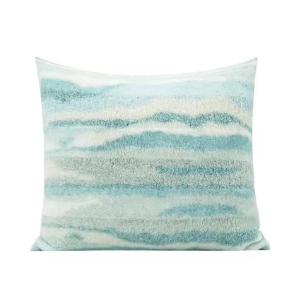 Galaxy inspired jupiter striped fleece cushion covers bedroom beige & white