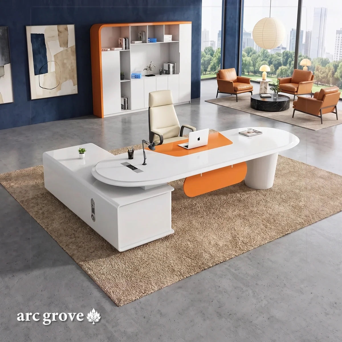 Gauss · L-Shaped Executive Desk