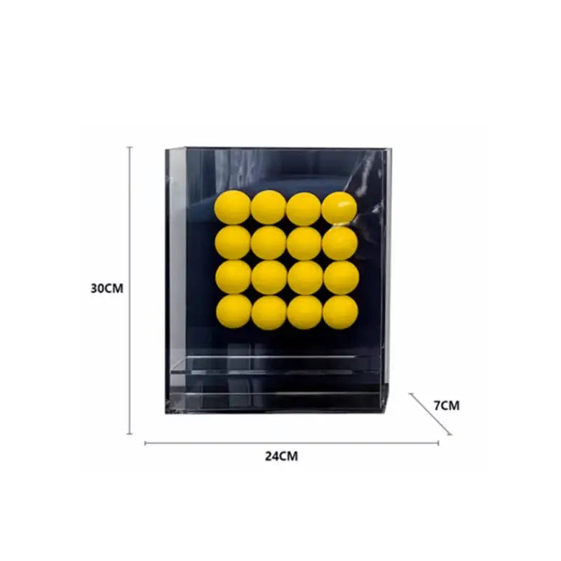 Geometric abstract acrylic ball ornament living room display box