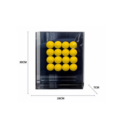 Geometric abstract acrylic ball ornament living room display box