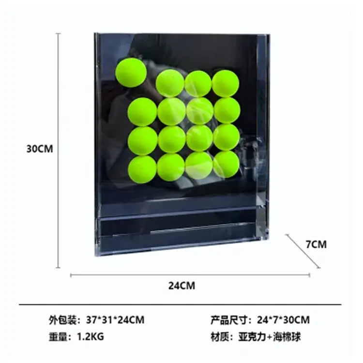 Geometric abstract acrylic ball ornament living room display box
